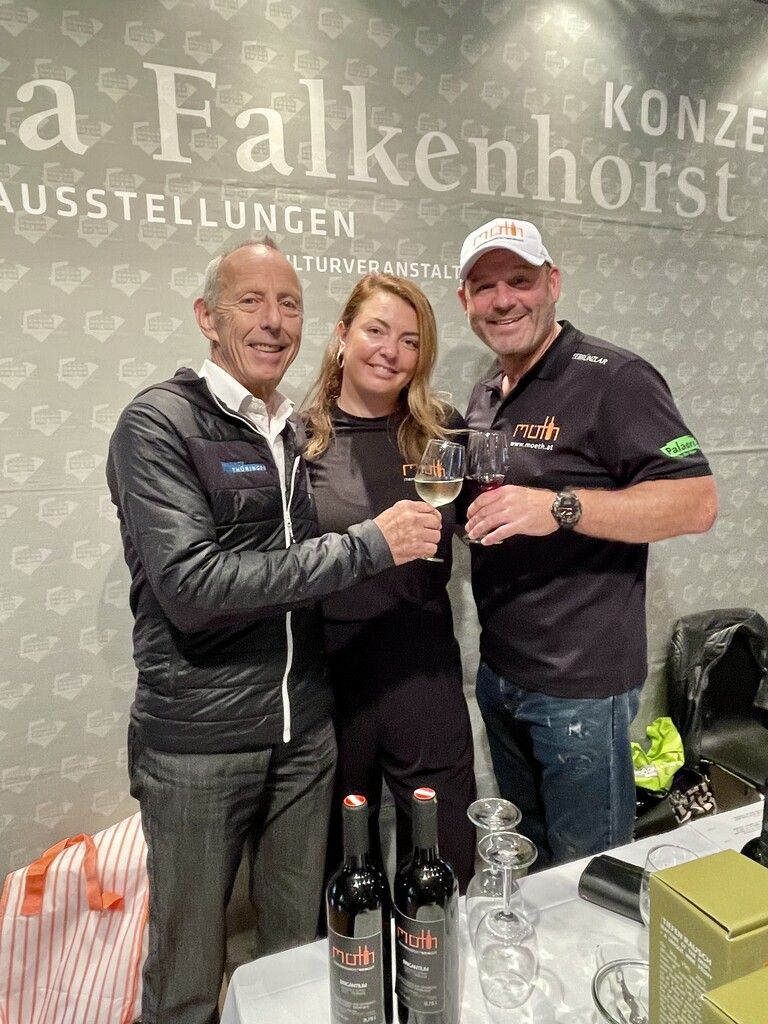 Reinhold Schneider, Anna Heine und Josef Möth (v.l.) genossen den Abend.Lutz (7)