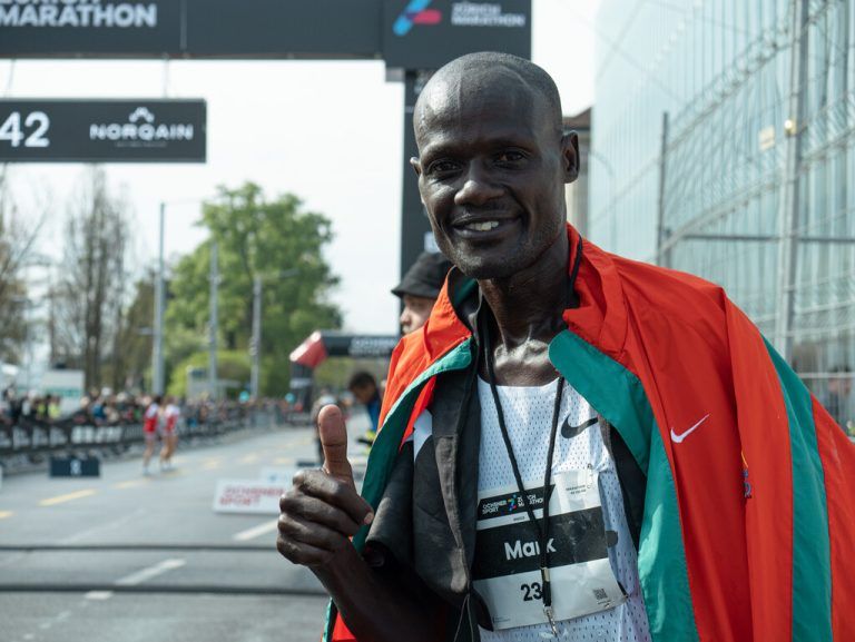 Ü45-Weltrekordhalter: Mark Kiptoo aus Kenia.Zürich Marathon