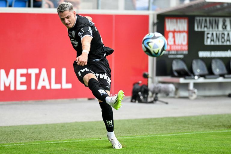 Amir Abdijanovic brachte den SCR Altach in Führung. GEPA/Lerch