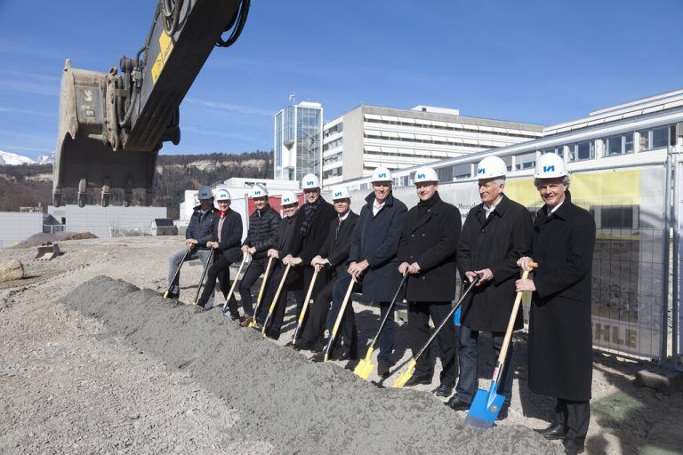 Bei Vorarlbergs Landeskrankenhäusern wurde in der Vergangenheit viel gebaut, so auch hier in Feldkirch 2015.mathis