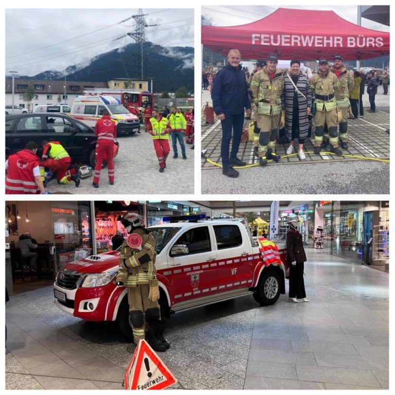 Beim Sicherheitstag.Feuerwehr Bürs