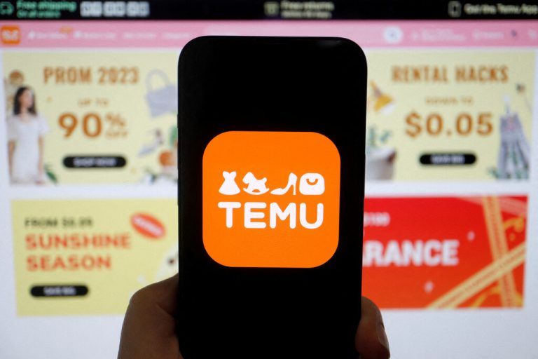 Die chinesische Plattform Temu fasst auch in Europa zunehmend Fuß.Reuters
