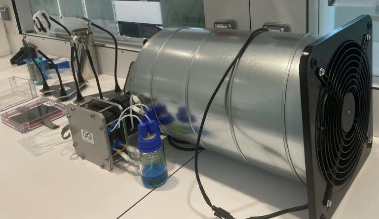 Der funktionsfähige Prototyp des C-Hoover in Lustenau.Grabher Group