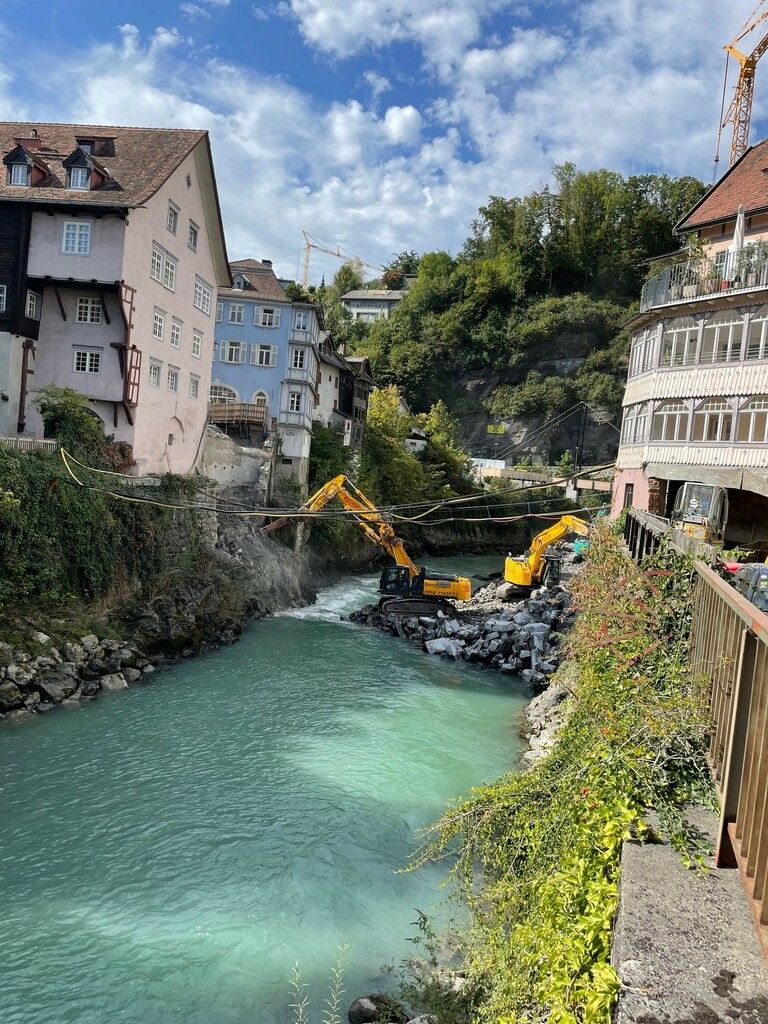 Die Brücke ist Geschichte. Die Trümmer, die übrig sind, werden entfernt.Privat