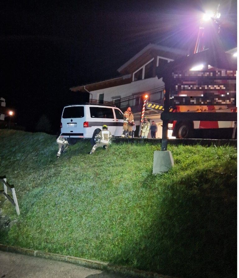 Die Feuerwehr Riezlern im EInsatz.Feuerwehr Riezlern