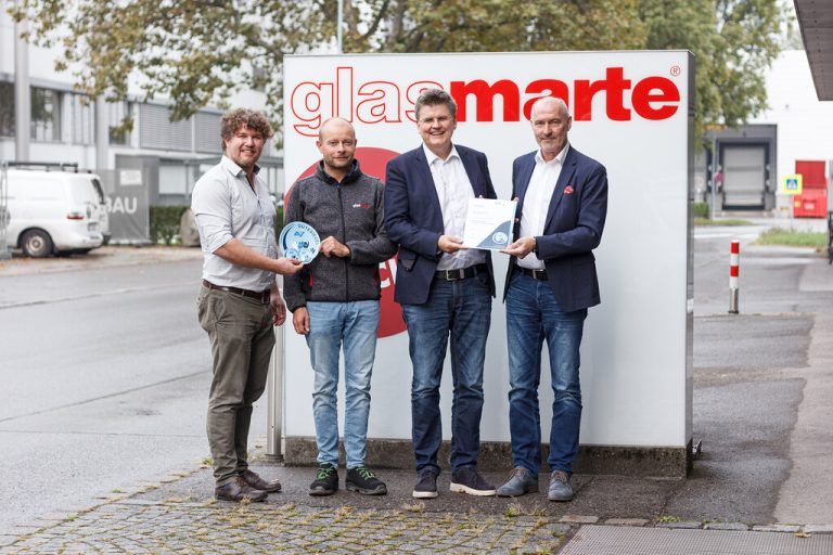 Johannes Sturn, Steve Wolf, Bernhard Feigl und Manfred Keuschnigg. Glas Marte