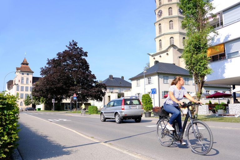 Ort des Geschehens: Die Mariahilfstraße in Bregenz.stadt bregenz