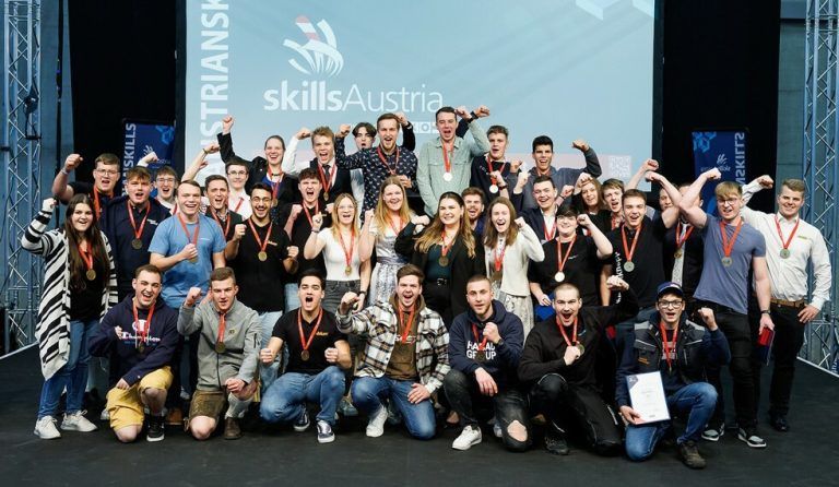 Elf Jungfachkräfte aus Vorarlberg holten Medaillen. Skills Austria/Wieser