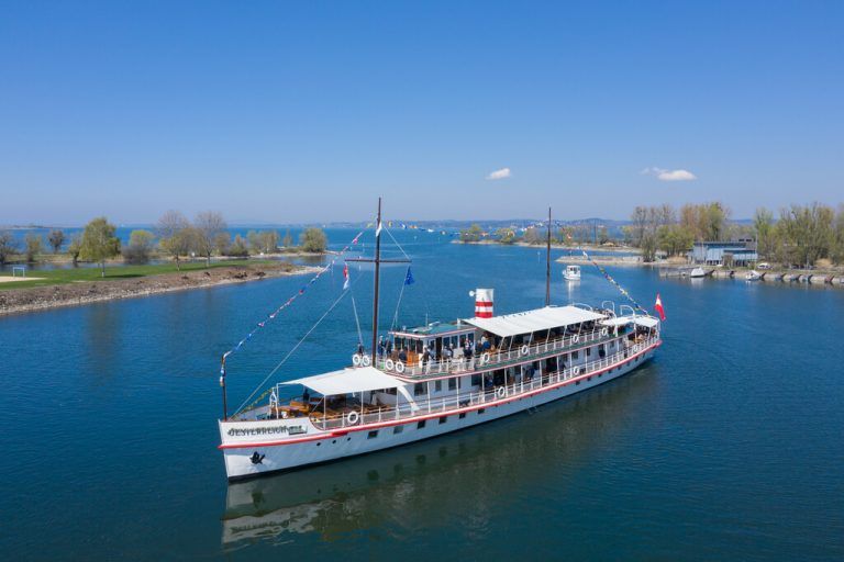 Das restaurierte Museumsschiff „MS Österreich“.Stiplovsek