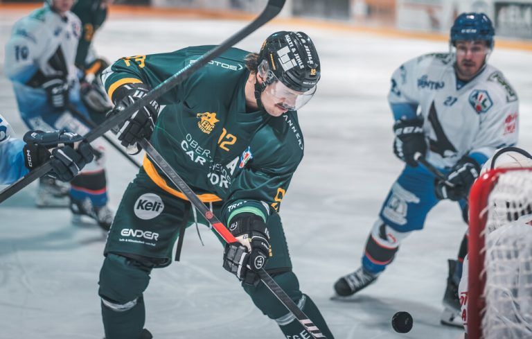 Dominic Haberl erzielte in der 22. Spielminute den erstmaligen Ausgleich für den EHC Lustenau. Florian Brunold