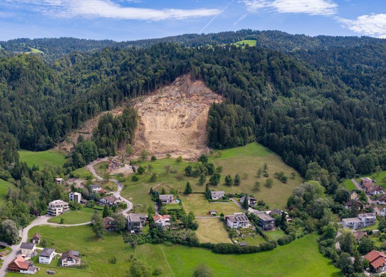 Der Hangrutsch im April.stiplovsek