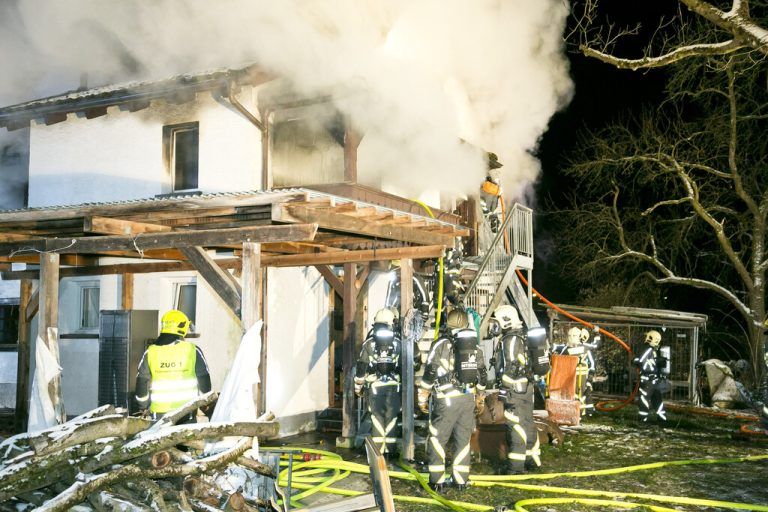 Das Haus ist nach dem Brand nicht mehr bewohnbar. Haefele/Dietmar Mathis