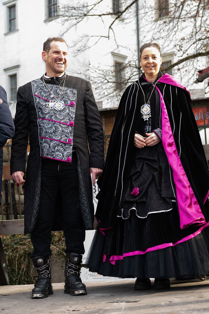Das heurige Hohenemser Ritterpaar: Ritter Martin I. und ihre Lieblichkeit Sandra.