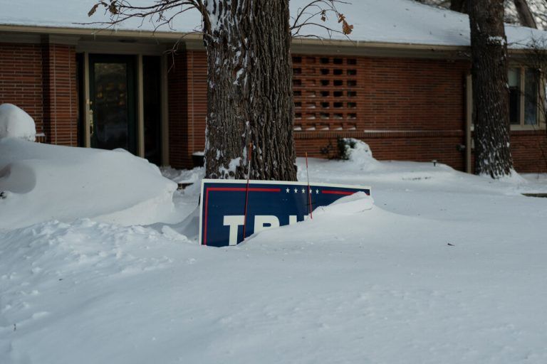 Das Wetter hat am Wochenende den Wahlkampf beeinträchtigt.CHENEY ORR/ REUTERS