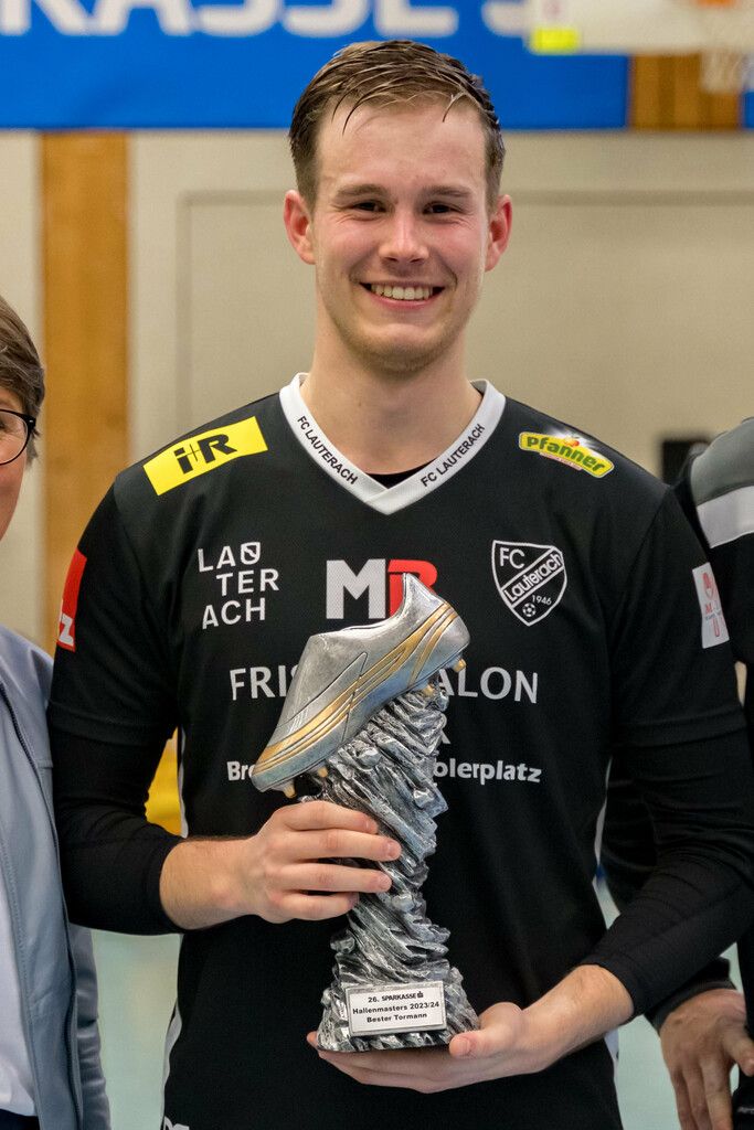 Der beste Torhüter des Turniers: Lukas Kusche vom FC Lauterach.