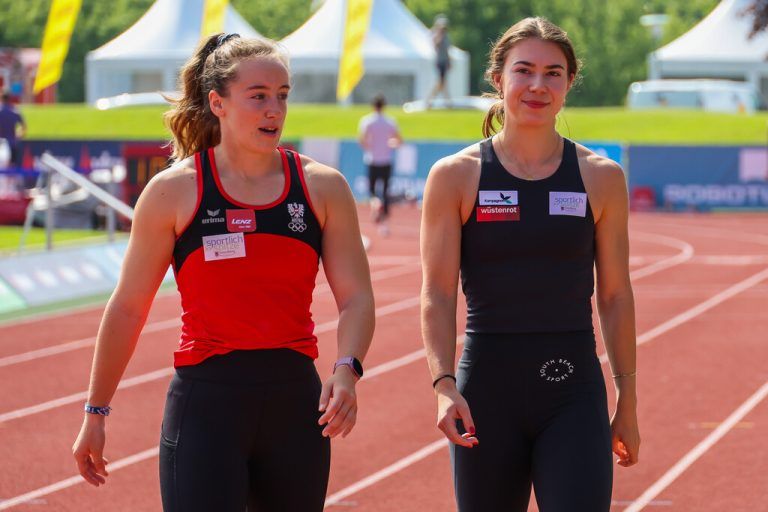 Oben: VLV-Athlet des Jahres Daniel Bertschler. Links: Chiara-Belinda Schuler und Isabel Posch, die aktuell vorangehen. Dedeleit, Steurer
