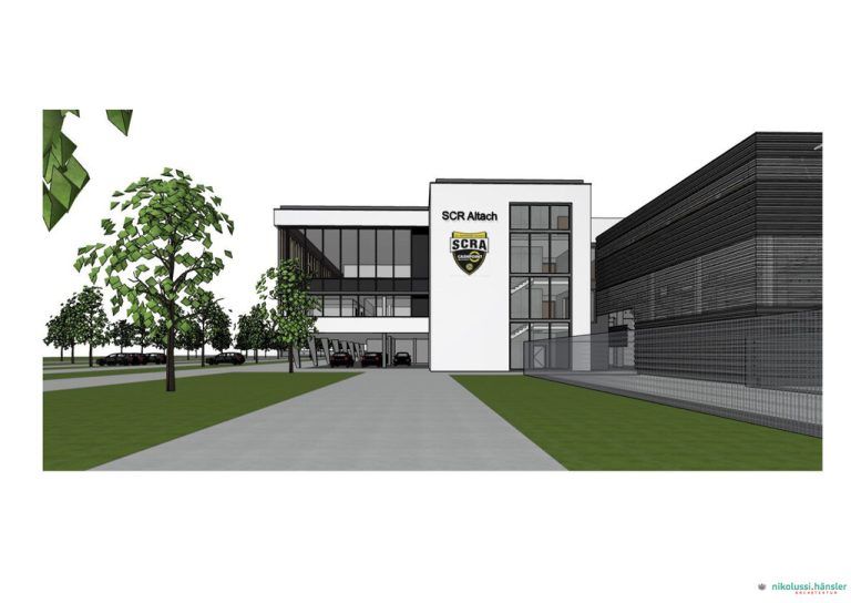 Renderings der anstehenden Altacher Stadionerweiterung: Das ist wahrlich beeindruckend, was die Rheindörfler da stemmen. SCRA (3)