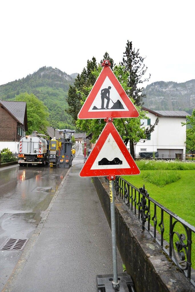 An der Straße Eschenau wird kräftig saniert.neue