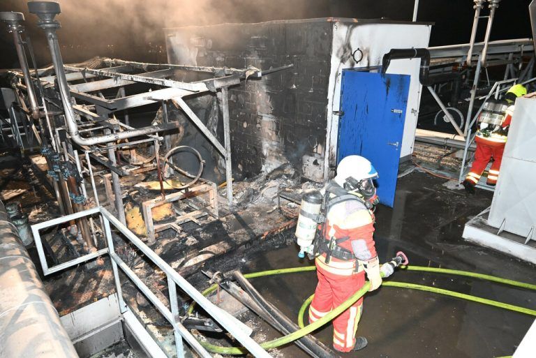 Der Brand wurde Mittwochnacht entdeckt. kapo st. gallen