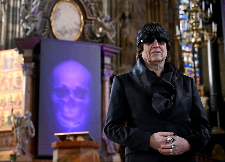 Gottfried Helnwein im Wiener Stephansdom.APA/HANS KLAUS TECHT