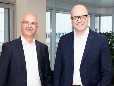 Stefan Maier (l.) und Markus Schmidle.Liebherr