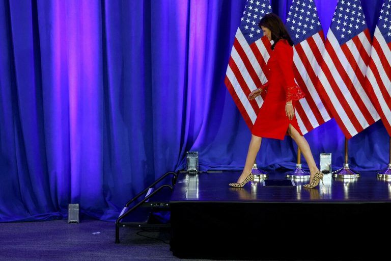 Aus: Nikki Haley verlässt die Präsidentschaftsbühne.anna moneymaker/afp