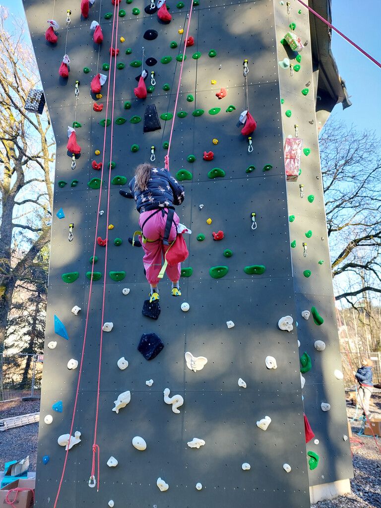 Der neue Kletterturm in Wolfurt.Vorarlberger Kinderdorf