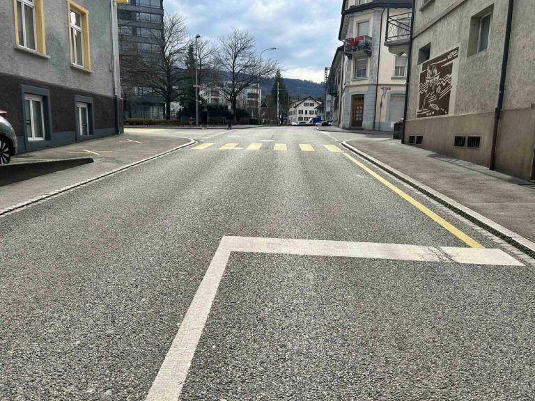 Die Industriestraße in Rorschach.kantonspolizei st. gallen