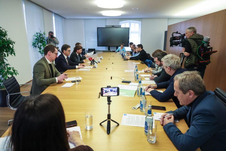 Großes Medieninteresse gab es bei der Pressekonferenz der Hypo Vorarlberg am Dienstag.Steurer