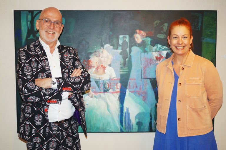  Künstler German Bolter und Sandra Kacetl von der Galerie 9und20 präsentierten die neue Ausstellung Ma(h)lzeit. Ritter (7)