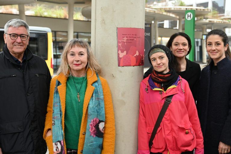 Literaturprojekt am Bahnhof Feldkirch. Stadt Feldkirch