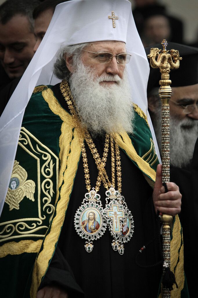 Patriarch Neofit bei seiner Amtsübernahme.AP/Valentina Petrova