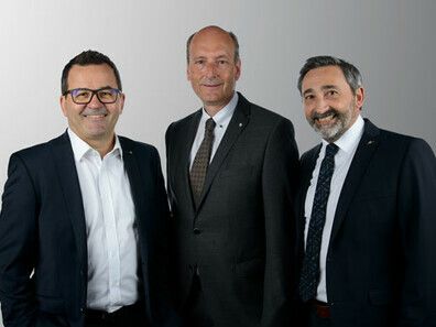 Bertram Gantner, Peter Holdermann und Wolfgang Ender (v.l.) sind jetzt zu Prokuristen bestellt worden.sparkasse feldkirch