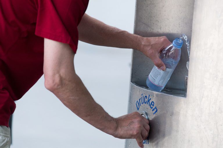 Binnen zwei Jahren wurden in Wien als Teil des Hitzeaktionsplans rund 200 neue Trinkbrunnen geschaffen. APA/EXPA/MICHAEL GRUBER