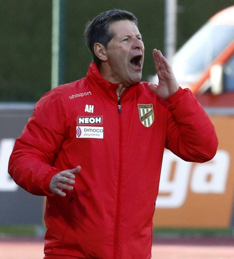 Austria-Trainer Andy Heraf glaubt an seine Elf. APA