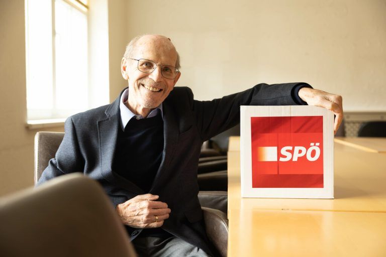 Seit nunmehr 66 Jahren ist der Bregenzer Helmut Pruner (84) Mitglied in der SPÖ.Klaus Hartinger (2)
