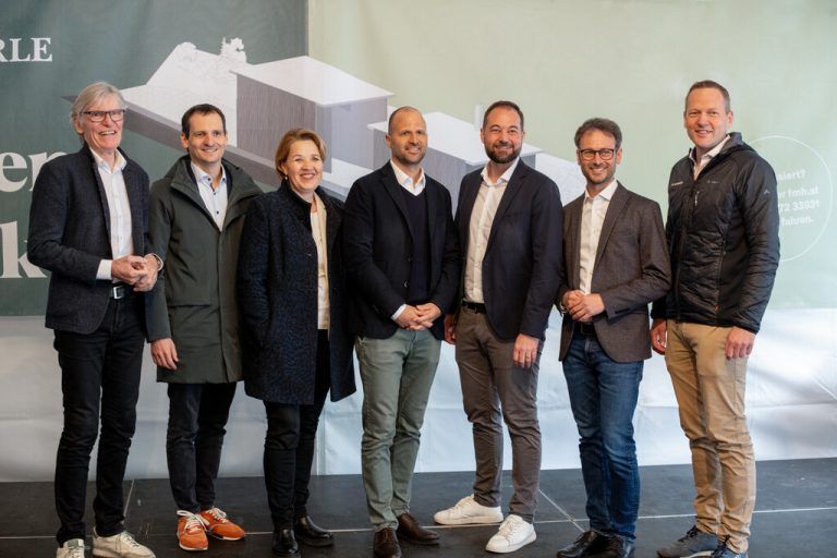 Wilfried Hopfner, Julian Fässler, Andrea Kaufmann, Marco Tittler, Tobias Forer-Pernthaler, Daniel Zadra und Philipp Hämmerle (v.l.).Birgit riedmann (6)