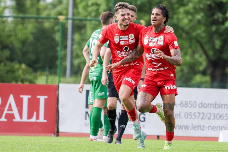 Die zwei FCD-Torschützen Anteo Fetahu und Ramon Tanque konnten einen Sieg bejubeln. GEPA/Lerch (2)