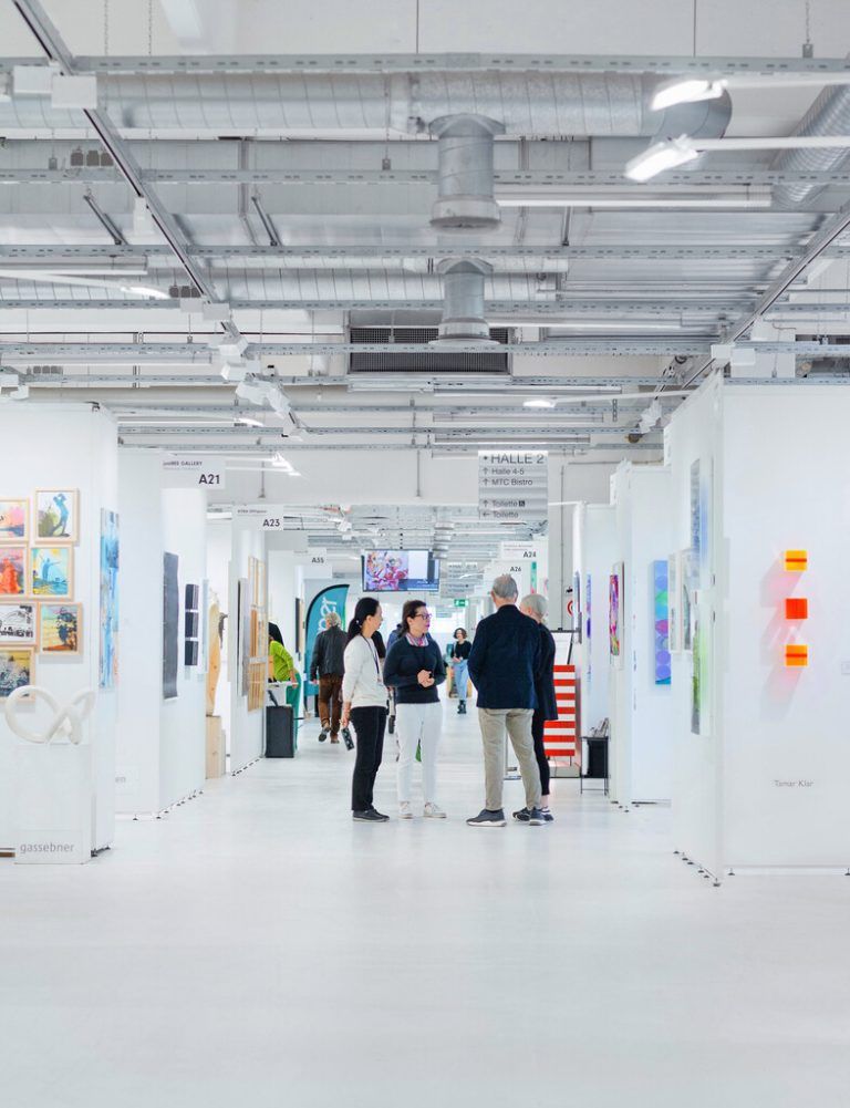 Eindrücke der „Artmuc“; Sabine Tichy-Treimel, Raiko Schwalbe, Uta Römer und Jolanta Switajski beim Pressegespräch in der Messe Dornbirn.Isabella Kilian/Klaus Hartinger