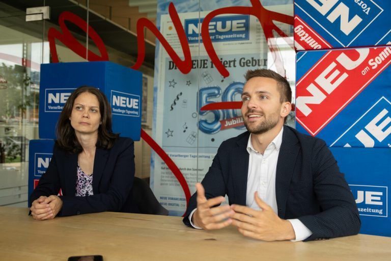 Geschäftsführerin Claudia Neumayr und Vorsitzender Christian Zoll informierten über das erste Jahr Expat-Service.klaus hartinger