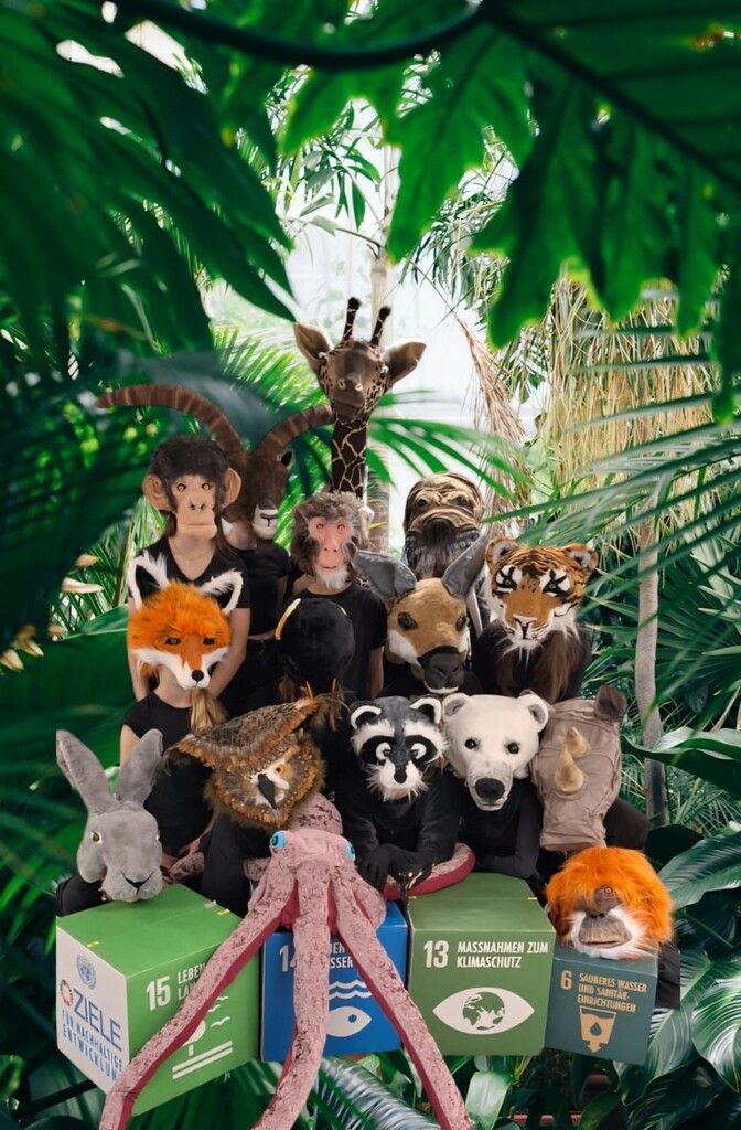 Im Musical wollen Tiere die Welt retten.Caritas Vorarlberg