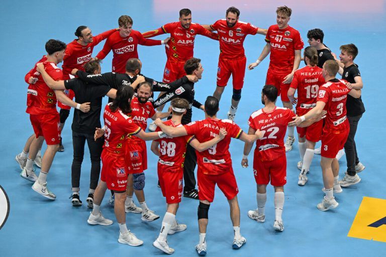 So jubelt ein Team, das noch ein Sieg zum Meistertitel fehlt.GEPA/Lerch (5)