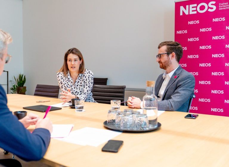 Claudia Gamon und Johannes Gasser. Neos