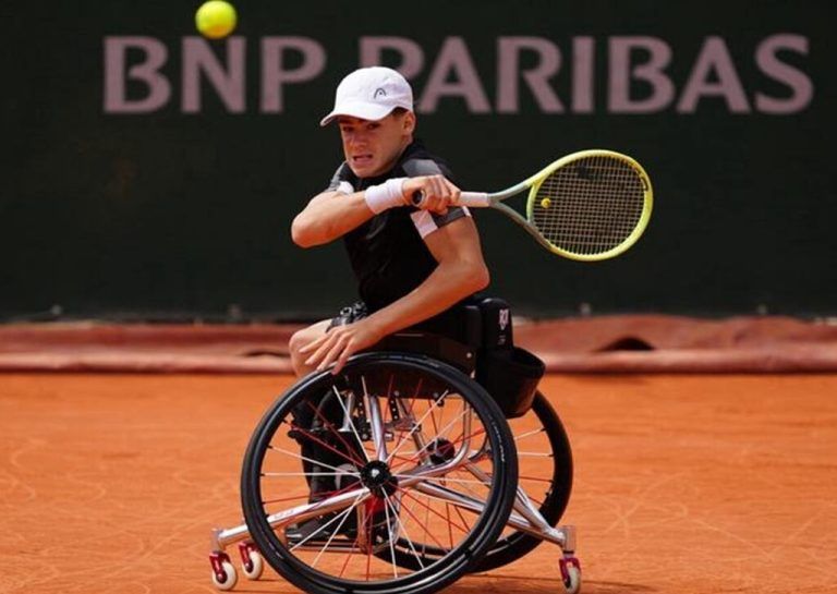 Der Hohenemser Maximilian Taucher knackte erstmals die Top 100 der Weltrangliste im Herren-Rollstuhltennis.⇒Privat