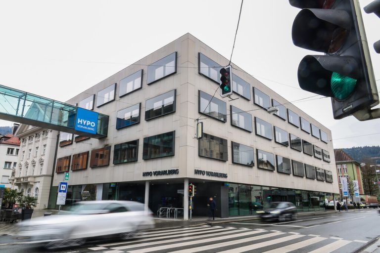 Die Hypo-Vorarlberg-Zentrale in Bregenz. Philipp Steurer
