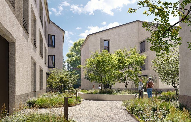 Wohnungen und ein Hof