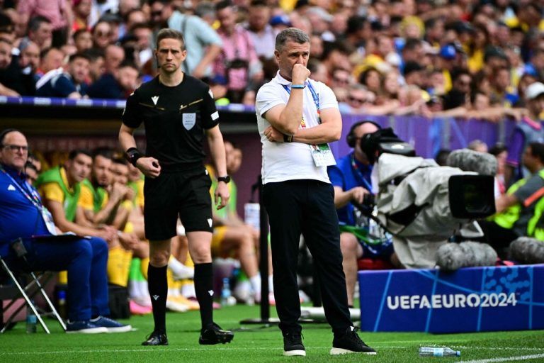 Urkaine-Teamchef Serhiy Rebrov erwartet eine Reaktion. AFP