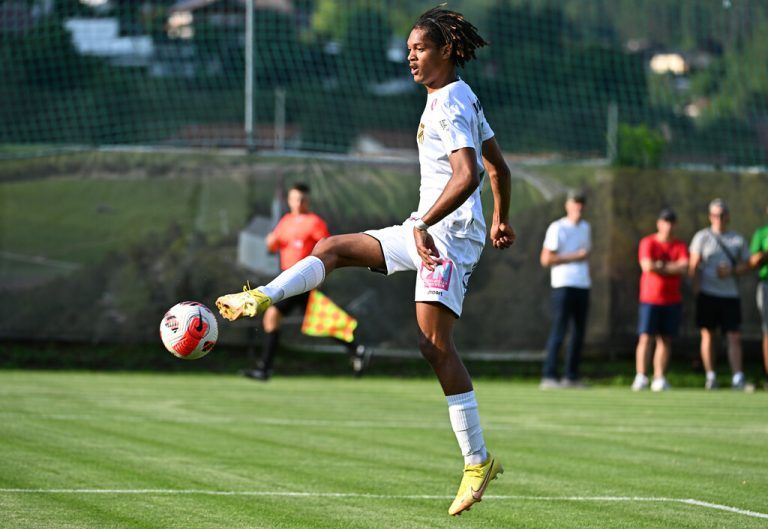 Austria Lustenau Stürmer Namory Cisse traf zum zwischenzeitlichen 2:0 im Cup-Spiel gegen SV Wals/Grünau. GEPA