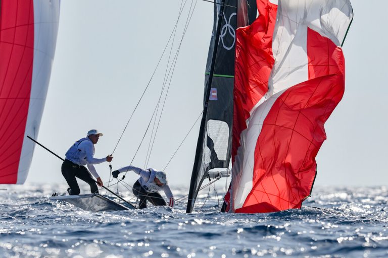 Benjamin Bildstein und David Hussl konnten sich nicht für das Medal-Race qualifizieren.World Sailing