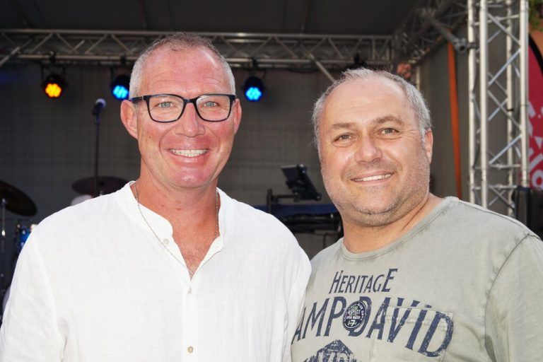 Bernd Mallitsch (Pflasterei) und Thomas Laterner (Stadtmarketing).